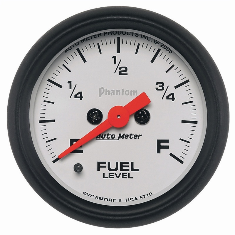 Auto Meter 5710 Gauge Fuel Level 2 1/16In. 0-280O Programmable Phantom NEW
