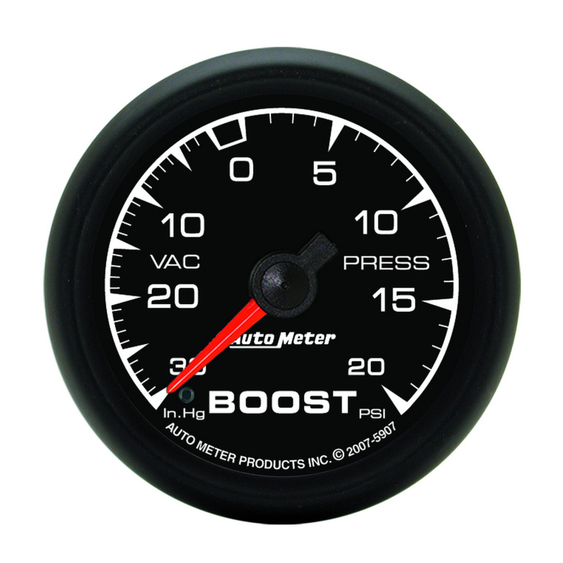 Auto Meter 5907 2-1/16" ES Mechanical Boost/Vacuum Gauge 30" HG/20 PSI