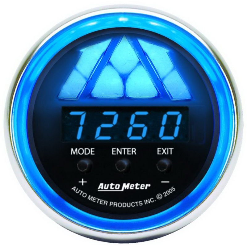 Auto Meter 6187 Gauge Tachometer Digital Rpm W/Led Shift Light Cobalt NEW
