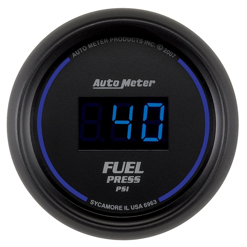 Auto Meter 6963 2-1/16" Cobalt Digital Fuel Pressure Gauge; 5-100 PSI NEW