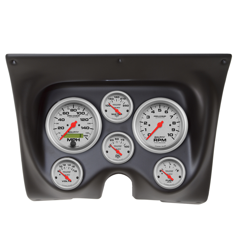 Autometer Ultra-Lite fits 67-68 Camaro/Firebird Dash Kit 6pc Tach / MPH / Fuel / Oil / WTMP / Volt - 7020-UL