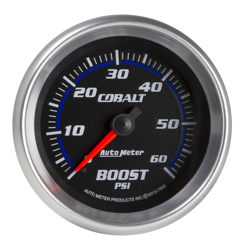 Autometer Cobalt 2-5/8in Mechanical Boost Gauge 60 PSI - 7905