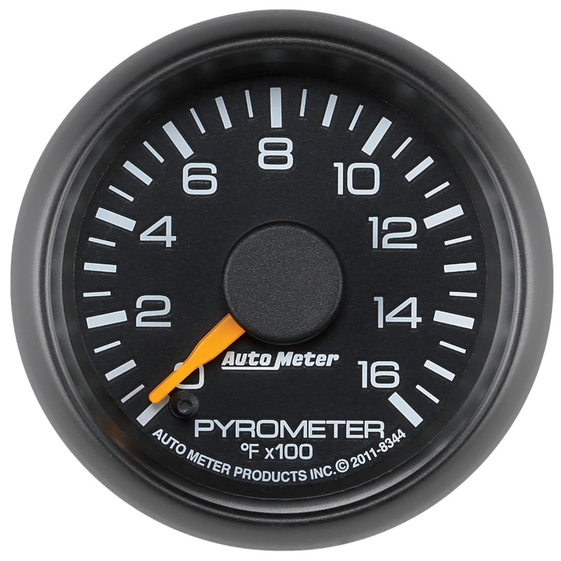 Auto Meter 8344 2-1/16" Factory Match Elec Pyrometer Gauge 0-1600 F For GM NEW - 8344