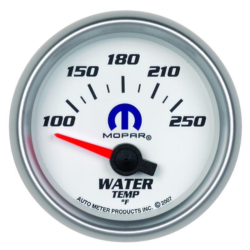 Auto Meter 880030 2-1/16" Water Temperature; 100-250 Deg.F; For Mopar