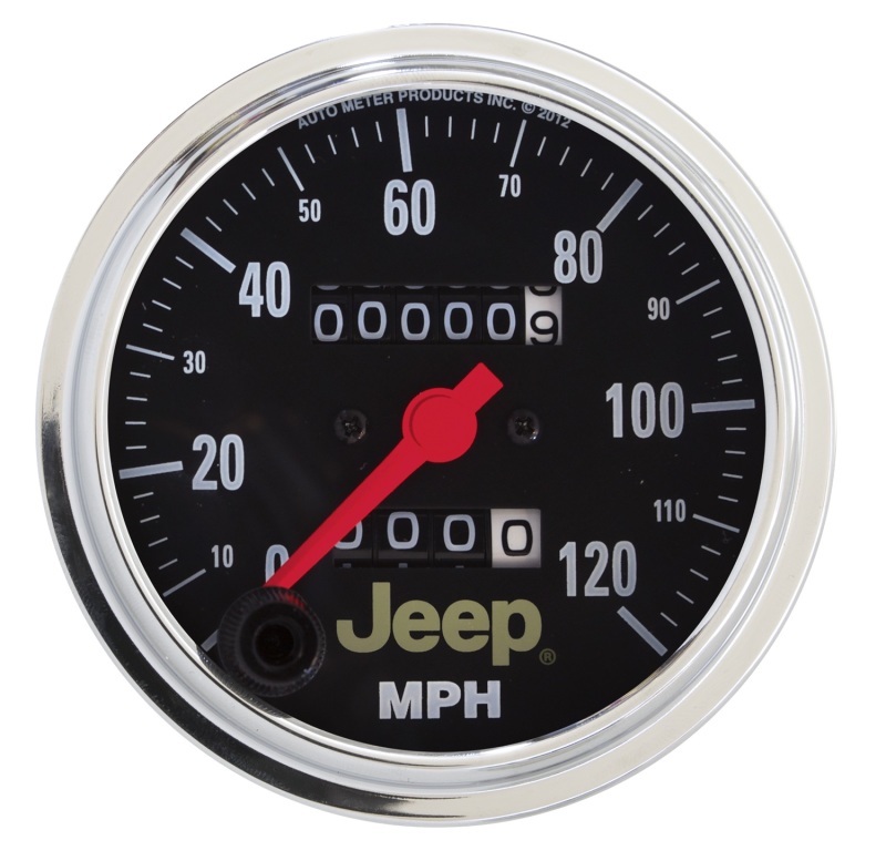 Auto Meter 880245 3-3/8" Mechanical Speedometer 0-120 MPH For Jeep