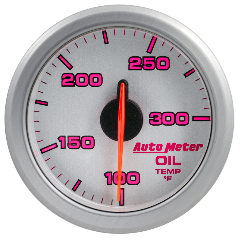 Auto Meter 9140-UL 2-1/16In. Oil Temp 100-300`F Airdrive Silver NEW
