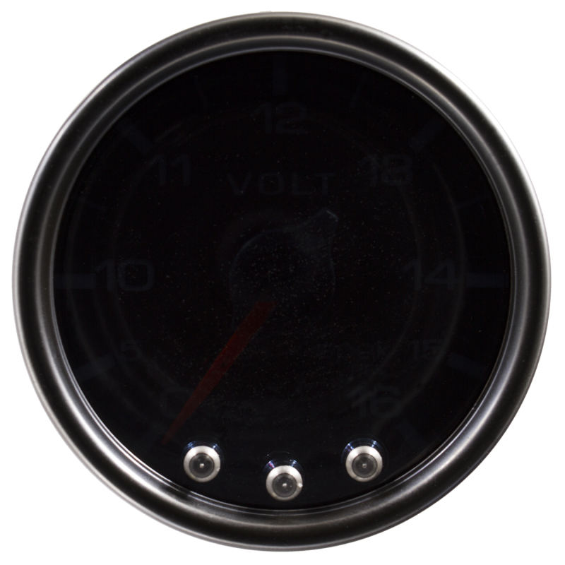Auto Meter P34452 Gauge Voltmeter 2 1/16" 16V Blk/Smoke/Blk Spek NEW