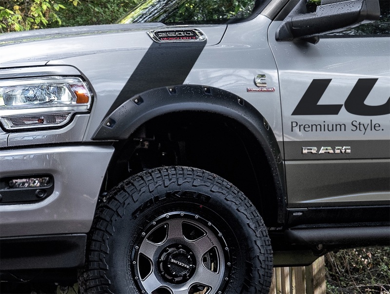 Lund 19-22 RAM 2500/3500 (3500 Excl. Dually) RX-Rivet Style Textured Fender Flares (4 Pc.) Black - RX137T