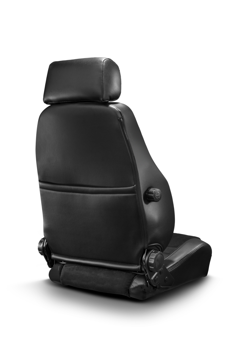 Sparco 009012NR GT Sport Seat Black Synthetic Leather with Removable Headrest