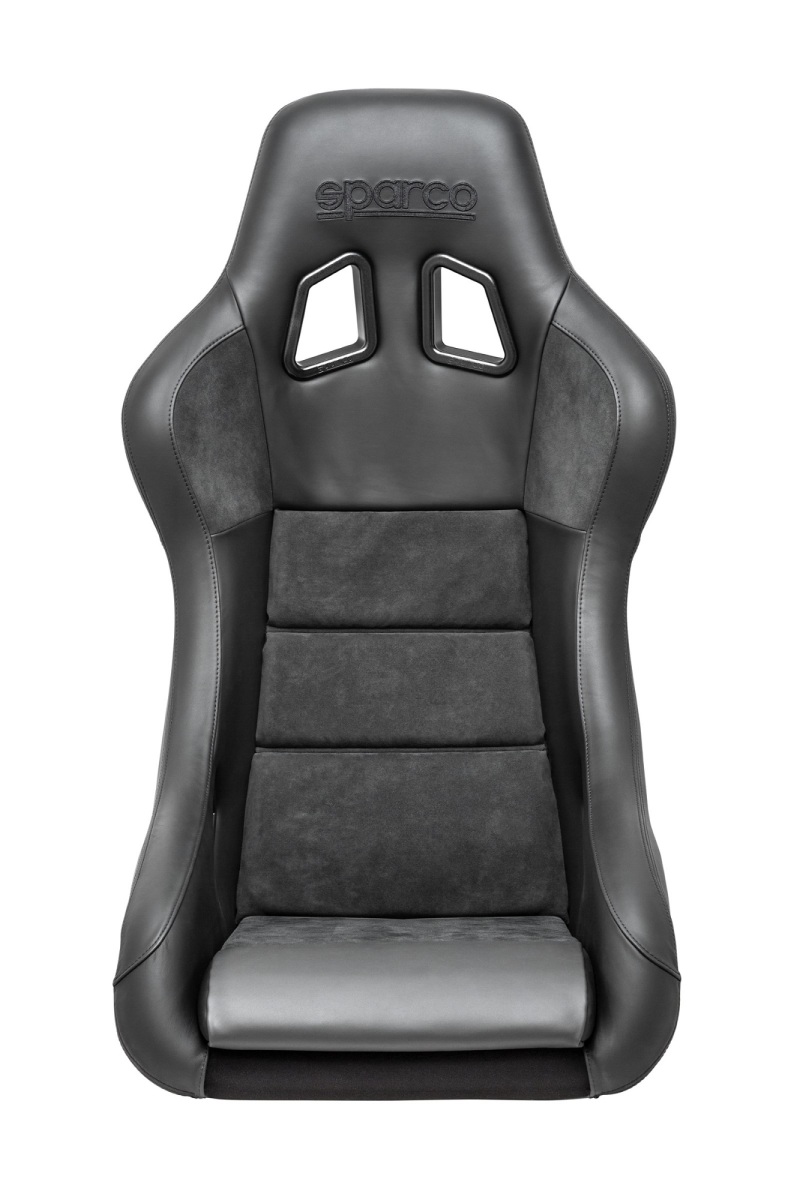 Sparco Seat QRT Performance Leather/Alcantara Black (Must Use Side Mount 600QRT) - 008012RPNR