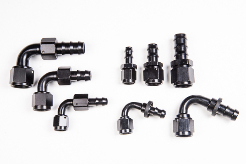 Radium Engineering 10AN 90Deg Pushlok Hose End - 14-0213