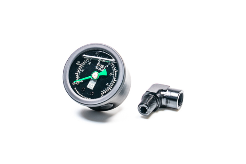 Radium Engineering 0-100 PSI Fuel Pressure Gauge With 90 Degree Adapter - 20-0407