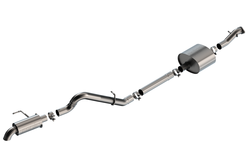 Borla 21-22 Ford Bronco 2.7L 2DR/4DR T-304 Stainless Steel Cat-Back Touring Exhaust - Brushed - 140901