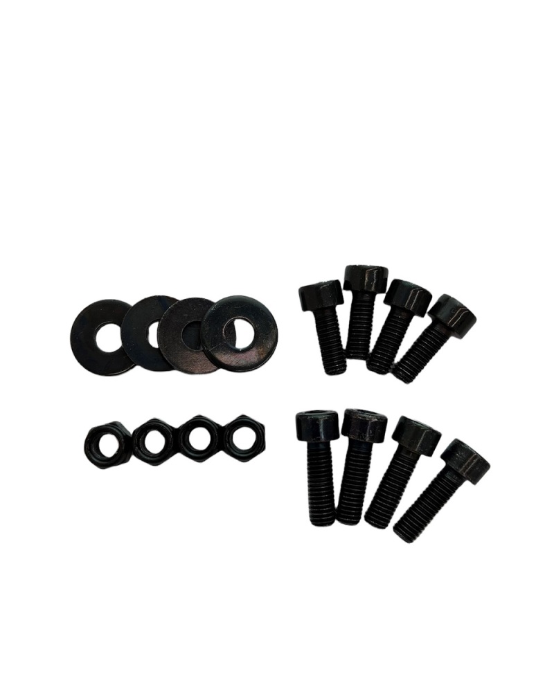 Sparco Seat Hardware Spacer Kit Bottom Mount - Black Zinc - 50001ZN