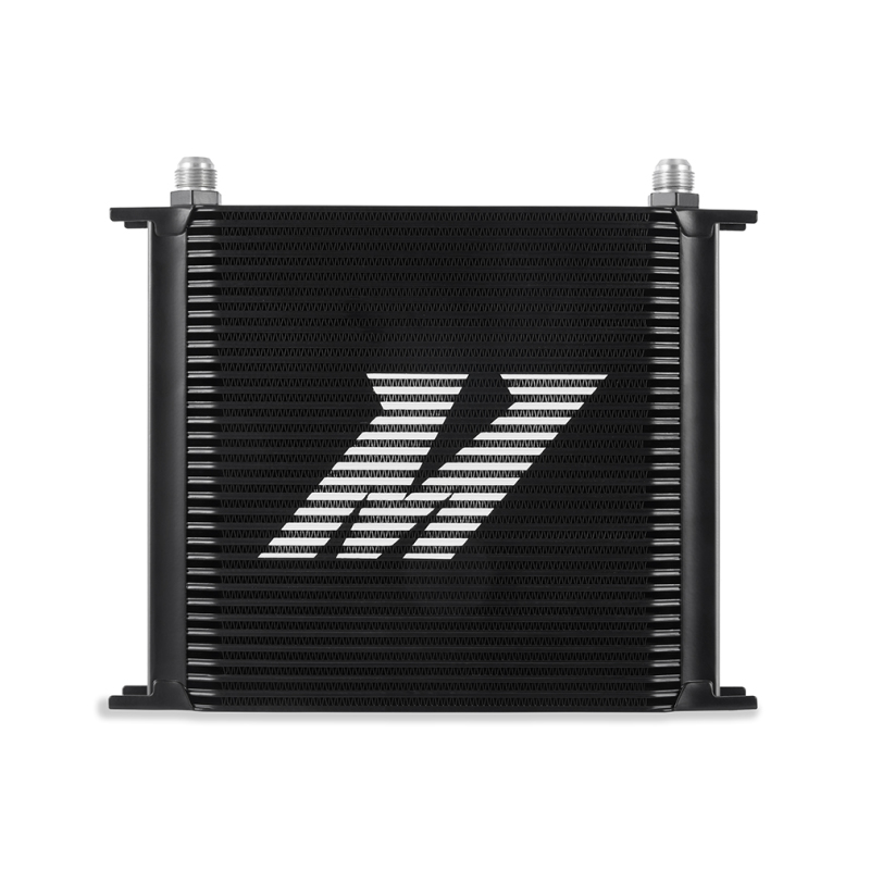 Mishimoto Universal 34 Row Oil Cooler - Black - MMOC-34BK