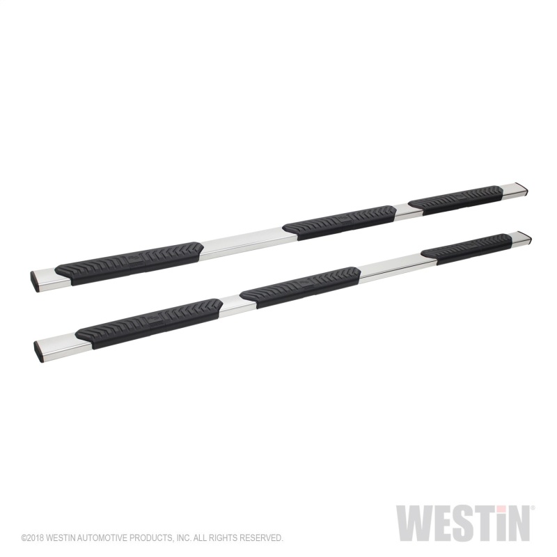 Westin 07-18 Chevrolet Silverado 1500 CC 6.5ft Bed R5 M-Series W2W Nerf Step Bars - Polished SS - 28-534570