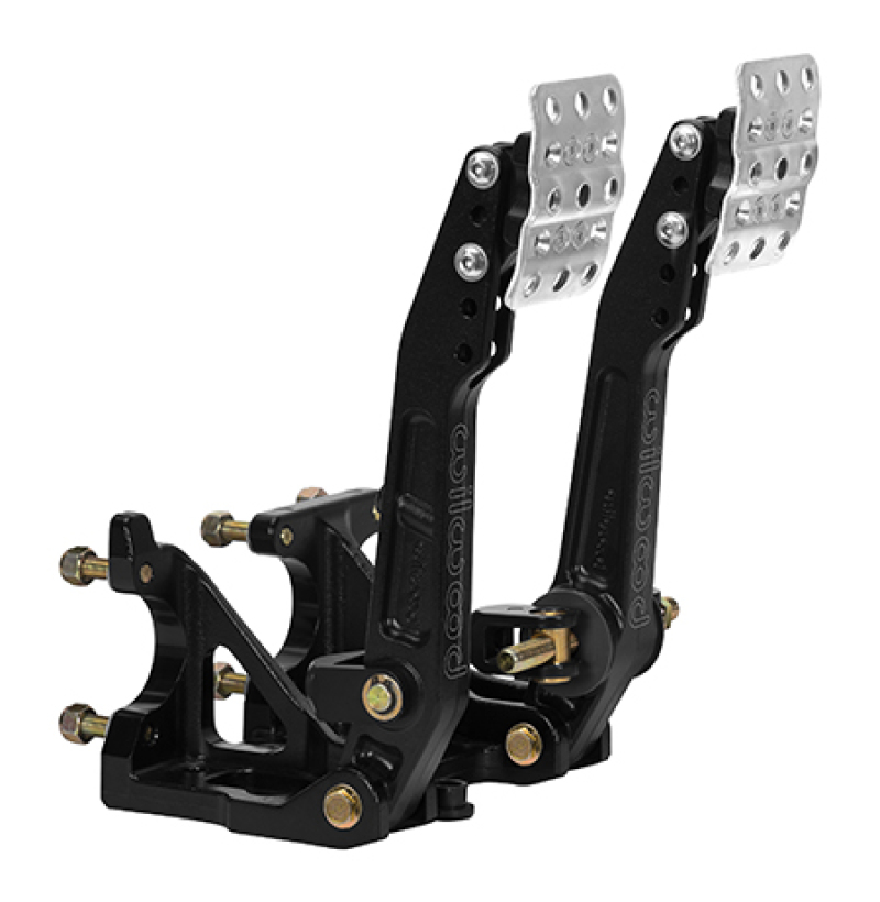 Wilwood Adjustable Balance Bar Brake w/ Clutch Combo - Floor Mount - 4.75-5.75:1 - 340-16606