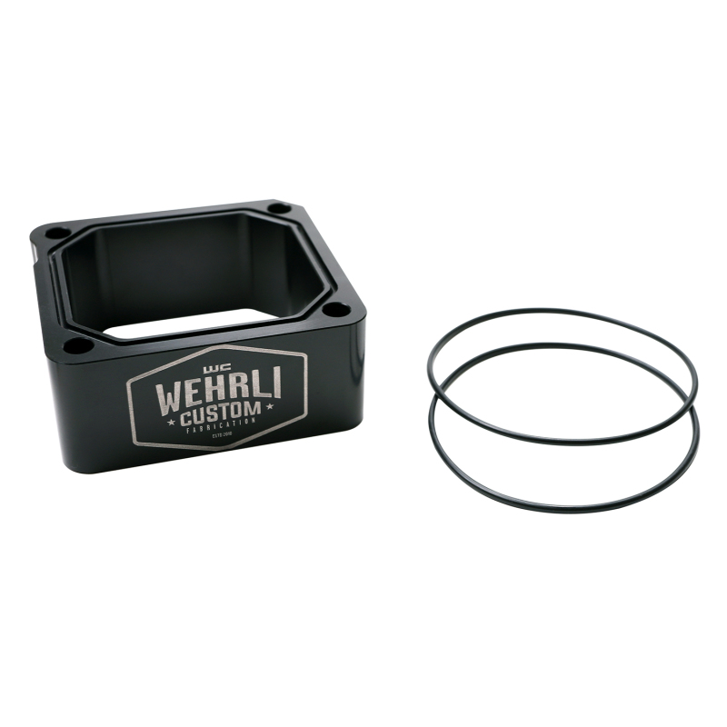 Wehrli 98.5-07 Dodge 5.9L Cummins Intake Grid Heater Delete Kit - Black Anodized & Engraved Finish - WCF100338-BLKANO