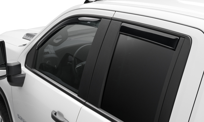 AVS 22-23 Toyota Tundra CC/CrewMax In-Channel Ventvisor Front & Rear Window Deflectors 4pc - Smoke - 194888