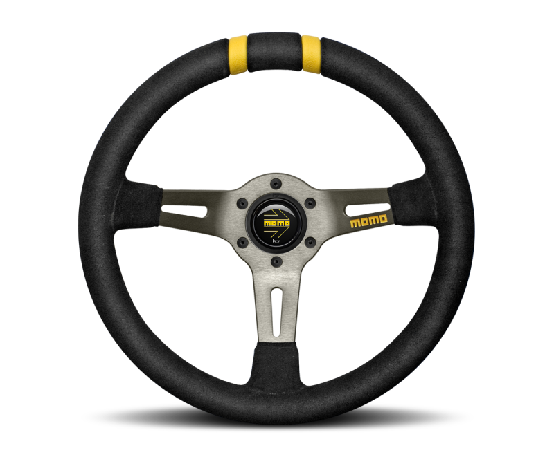 Momo MODDRIFT Steering Wheel 330 mm -  Black Suede/Anth Spokes/2 Stripes - R1907/33S