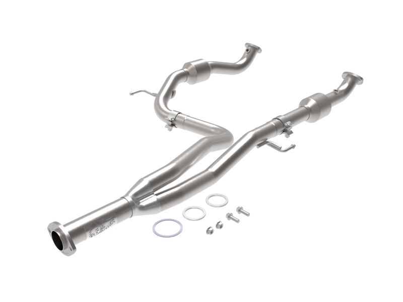 aFe Toyota Tacoma 16-17 V6-3.5L Twisted Steel Y-Pipe w/ Cat - 48-46011-RC