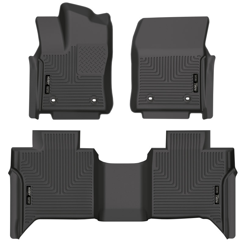 Husky Liners 2022 Toyota Tundra WeatherBeater CC CrewMax Front & 2nd Seat Floor Liner - Blk - 99481
