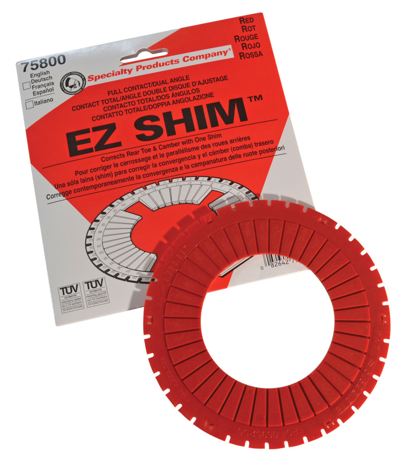 SPC Performance EZ Shim Dual Angle Camber/Toe Shim (Red) - 75800
