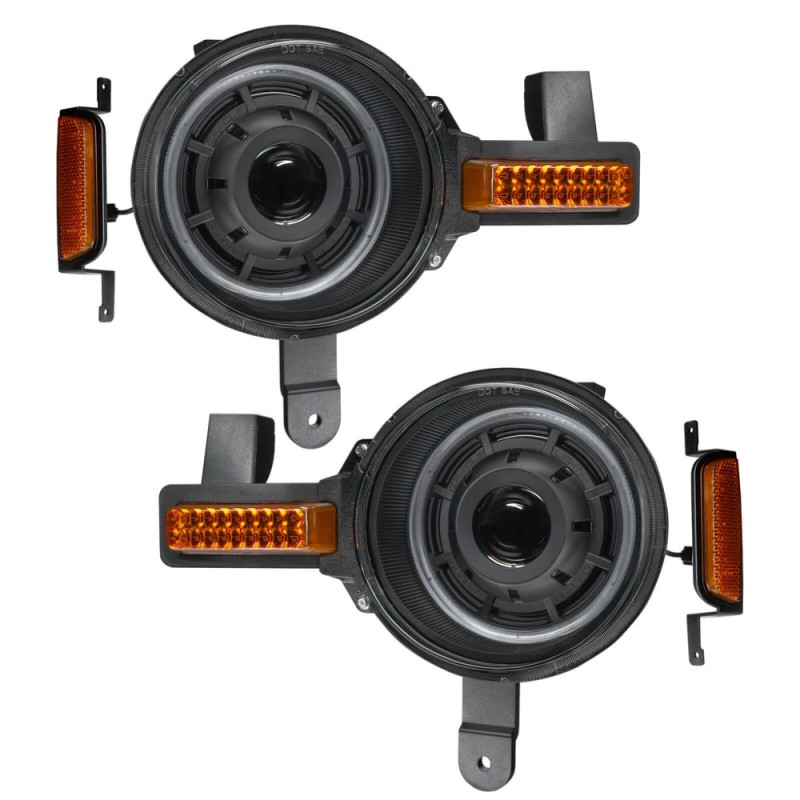 Oracle 2021+ Ford Bronco Oculus  Bi-LED Projector Headlights - Amber/White Switchback - 5886-023