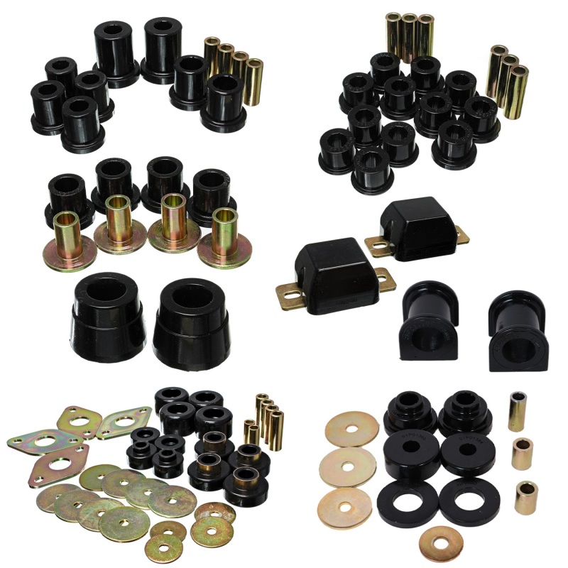 Energy Suspension 05-15 Toyota Tacoma 4WD Hyper-Flex Master Bushing Set - Black - 8.18119G