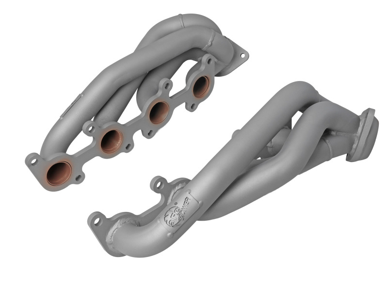 aFe Ford F-150 15-22 V8-5.0L Twisted Steel 1-5/8in to 2-1/2in 304 Stainless Headers w/ Titanium Coat - 48-33025-1T