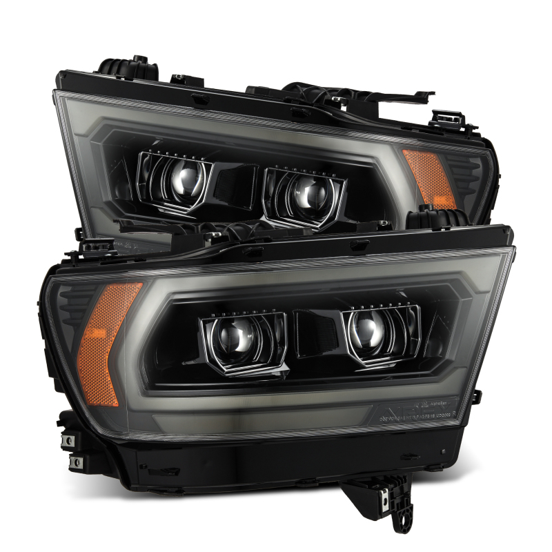AlphaRex 19-22 Ram 1500 LUXX LED Projector Headlights Alpha Black - 880575