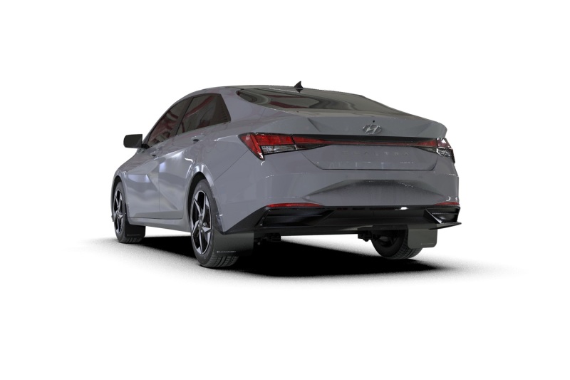 Rally Armor 21-23 Hyundai Elantra (Will Not Fit Elantra N/N Line) Black UR Mud Flap w/ Grey Logo - MF69-UR-BLK-GRY