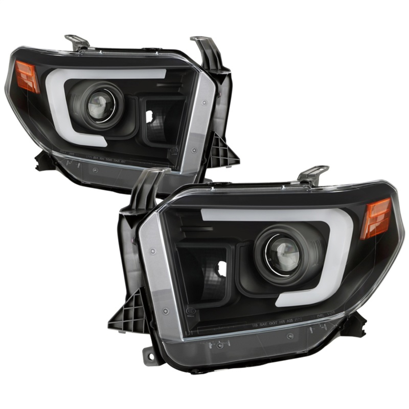 Spyder 14-17 Toyota Tundra(SR/SR5) Light Bar Projector Headlights - LED - Black PRO-YD-TTU14AP-BK - 5088055