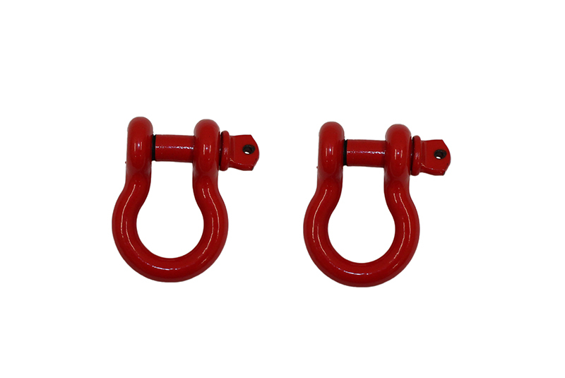 Fishbone Offroad D Ring 3/4In Red 2 Piece Set - FB21038