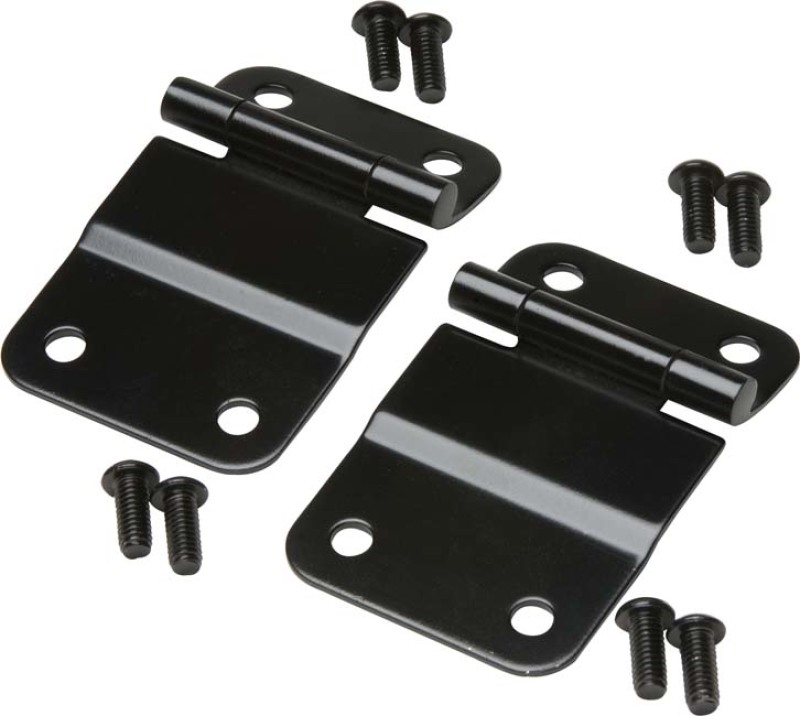 Kentrol 76-86 Jeep CJ7 Tailgate Hinge Pair - Powdercoat Black - 50419