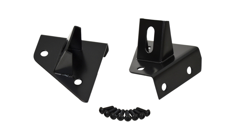 Kentrol 76-95 Jeep CJ/Wrangler YJ Light Bracket Pair - Powdercoat Black - 50531