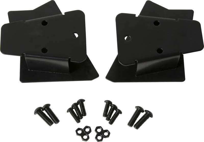 Kentrol 03-06 Jeep Wrangler TJ Mirror Relocation Bracket Pair - Powdercoat Black - 50542