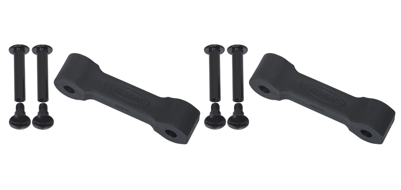 Kentrol 07-18 Jeep Wrangler JK Replacement Hood Catch Rubbers Pair - Textured Black - 70071