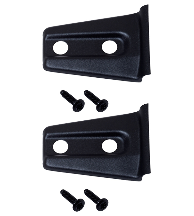 Kentrol 07-18 Jeep Wrangler JK Hood Hinge Overlays Pair- Textured Black - 80019