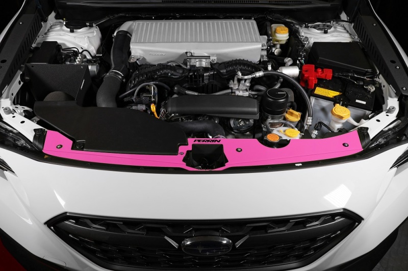 Perrin 22-23 Subaru WRX Radiator Shroud - Hyper Pink - PSP-ENG-513HP
