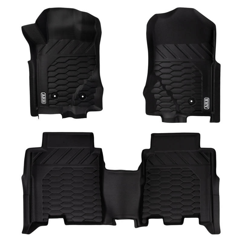 ARB 2021+ Ford Bronco Front & Rear Floor Mats - Black - 4080100