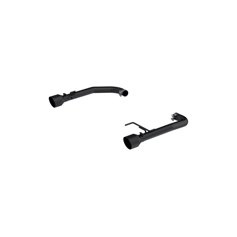 MBRP 15-23 Ford Mustang 2.3L EcoBoost Black 2.5in Axle Back Dual Split Rear Exit (Race Version) - S7247BLK