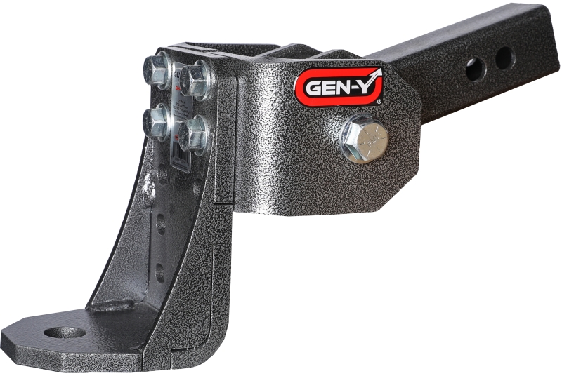 Gen-Y Glyder Torsion-Flex 2in Shank 6in Drop 7K Hitch w/Ball Platform/1in Diameter Mounting Hole - GH-12005