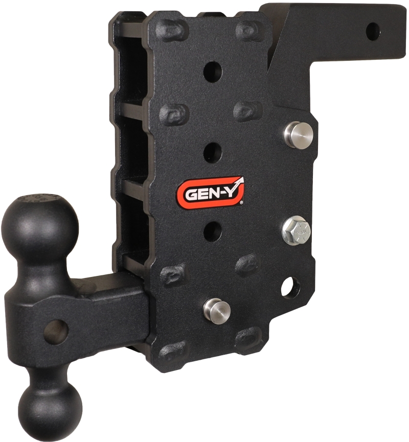 Gen-Y Phantom Flip 2in Shank 9in Drop 1200lb TW 12K Hitch w/GH-044 Dual-Ball Mount - GH-15012