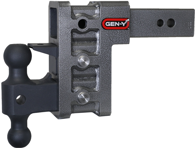 Gen-Y Mega Duty 2.5in Shank 6in Drop 3500lb TW 32K Hitch w/GH-0161 Dual-Ball/Pintle Lock - GH-1623