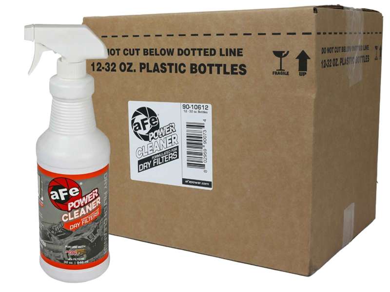 aFe MagnumFLOW Dry Air Filter Cleaner 32oz Spray Bottle (12-Pack) - 90-10612