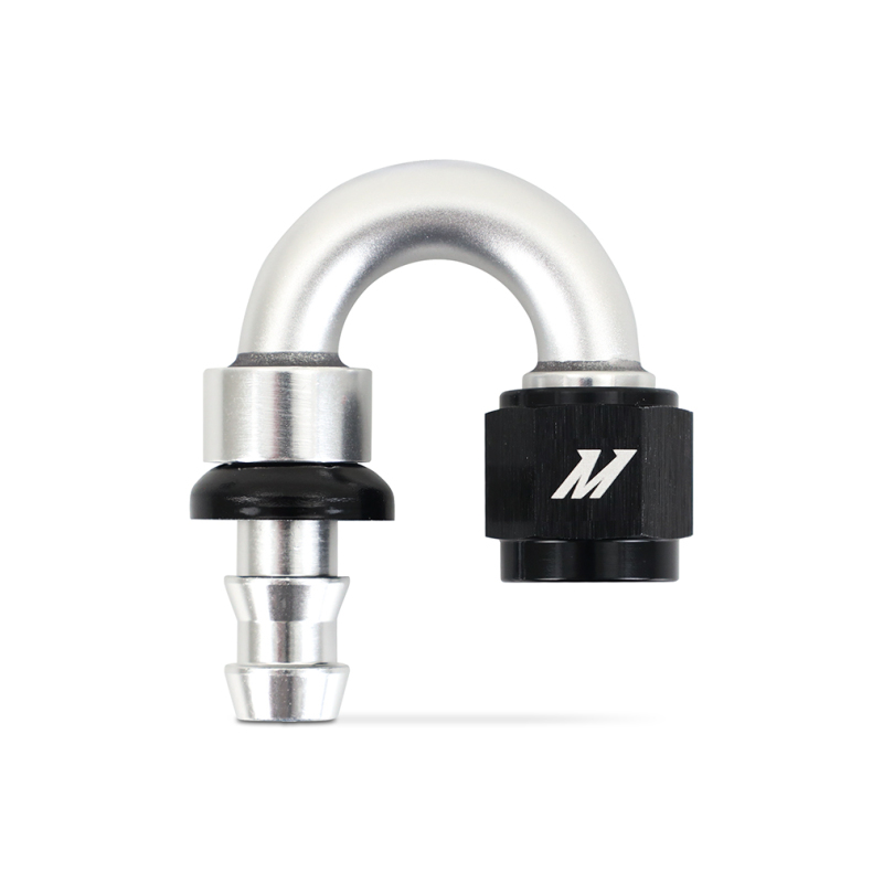 Mishimoto 180 Degree Push Lock Fitting - 6AN - MMFT-PL-6180
