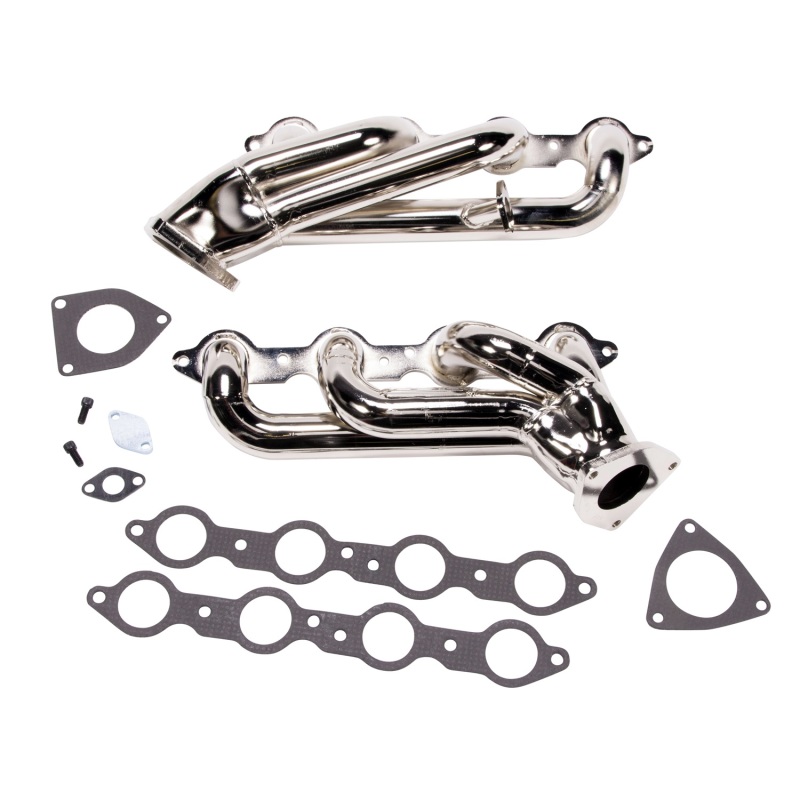 BBK fits 99-04 GM Truck SUV 6.0 Shorty Tuned Length Exhaust Headers - 1-3/4 Chrome - 4006