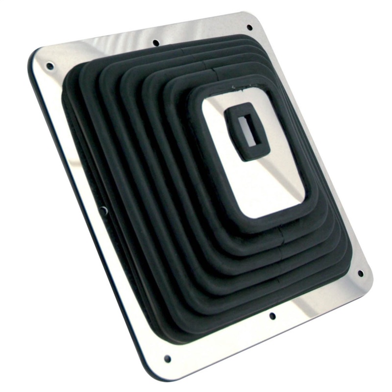 Spectre Shift Boot (Large) - Black Rubber w/Chrome Plated Steel Installation Ring - 6284