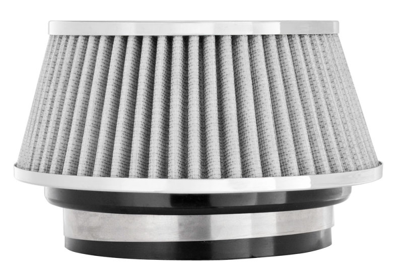 Spectre Adjustable Conical Air Filter 2-1/2in. Tall (Fits 3in. / 3-1/2in. / 4in. Tubes) - White - 8168